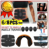 Patch abdominal EMS Dispositif d'entraînement musculaire abdominal Patch d'entraînement musculaire masculin et féminin,8PCS