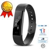 TD® Réveil de sport étanche Bluetooth réveil montre cadeau podomètre un bracelet intelligent