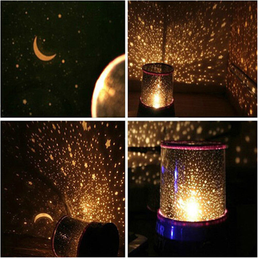 TD® Lampe Projecteur Veilleuse Romantique Etoiles Planétarium Cosmos