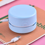 TD® Aspirateur de bureau portable rechargeable gomme miettes étudiants pratique petit nettoyage papeterie câble USB enfants