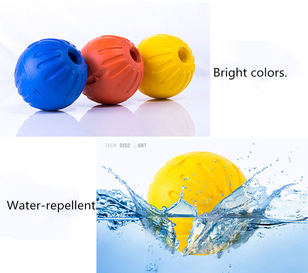 TD® Jouet balle interactive pour animaux de compagnie chien chat couleur anneau attraper jeux s'amuser lancer dentition frisbee soup