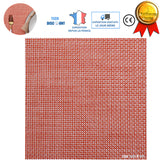 TD® set de table enfant plastique rouge PVC dessous de plat design tapis a manger decoratif home naturel napperon rectangulaire
