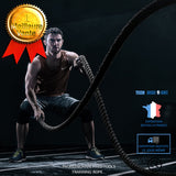 TD® Cordes À Sauter 38mmx12M Bataille De Formation Lourde Corde À Sauter Sport Fitness Pratique de Maison