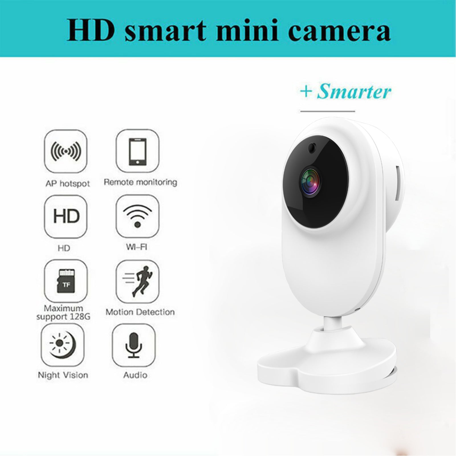 TD® Accueil Graffiti Caméra Smart Wireless WiFi Baby Monitor 1080P HD Child Monitor