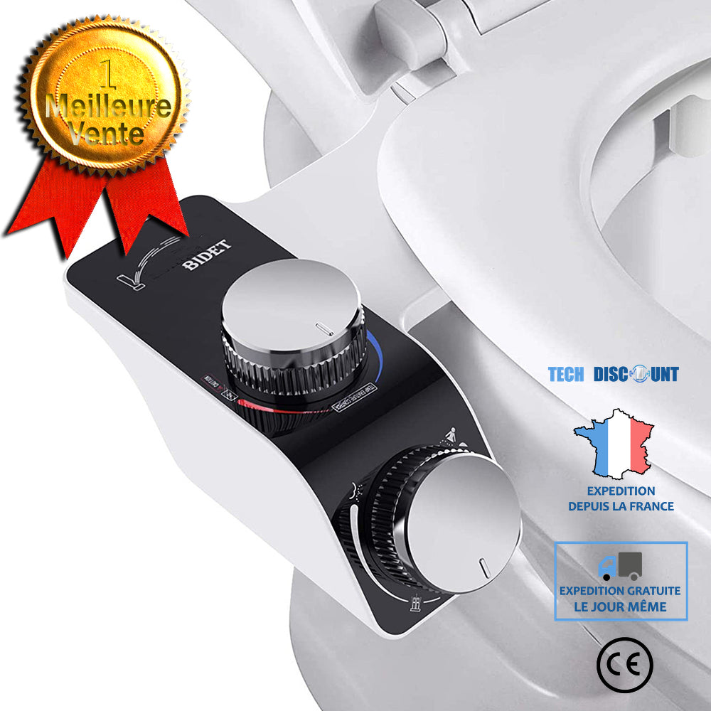 TD® Nettoyeur de corps de bidet simple américain sans électricité couvercle de toilette intelligent chasse d'eau