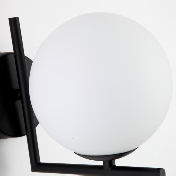 Applique murale Boule de verre LED blanc