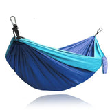 TD® Équipement de plein air Double hamac Camping Parachute tissu hamac voyage Camping parc Double hamac équipement de plein air
