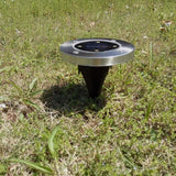 TD® 4 pièces 4 LED Lampes solaires à Enfoui Sol extérieur Jardin terrasse lamps - Accessoire Eclairage Externe 4 LED étanche