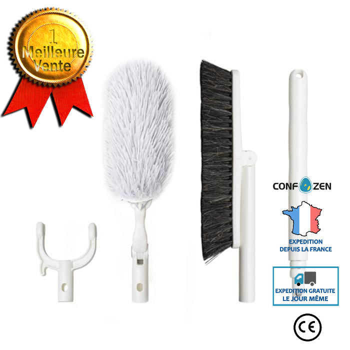 1 jeu de brosse réglable pratique pour le nettoyage de voiture
