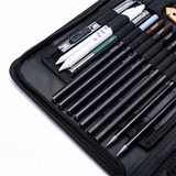 Ensemble d'outils de peinture 48 pièces de crayon à croquis ensemble d'outils peinture Fournitures de papeterie d'art profess