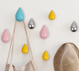 4PCS Décor moderne simple Décoration murale pour dressing Hook Crochets Dressing Room Décoration murale-bleu