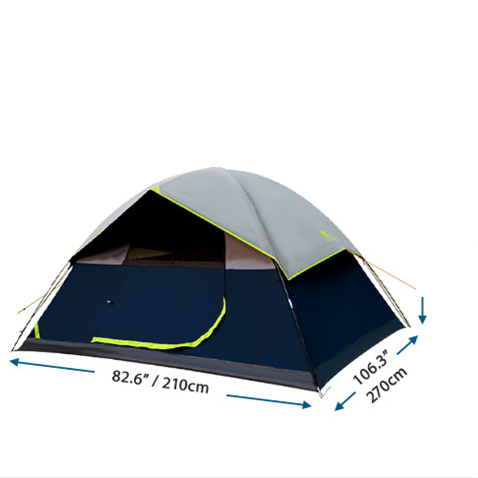 TD® 4-5 personnes famille pique-nique camping crème solaire vinyle tente plage loisirs portable étanche camping tente en plein air