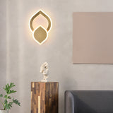Applique tout bronze Luxe léger Postmoderne Personnalité créative le salon Toile de fond TV Porche Tête de lit de chambre