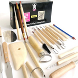 Outils de peinture Outils de sculpture en argile de poterie Ensemble de sculpture en argile de bricolage Ensemble d'outils en