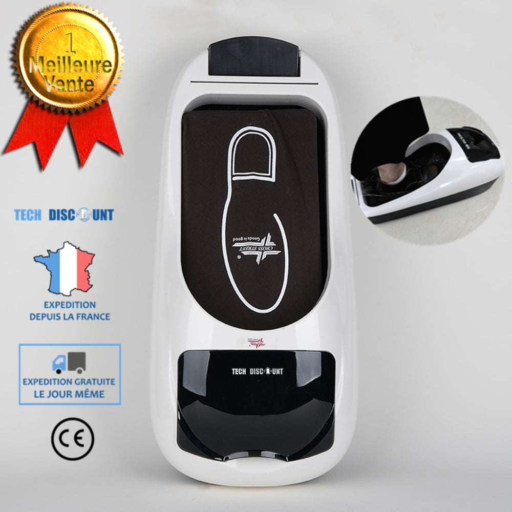 TD® film de chaussures portable surchaussures maison couvre-chaussures automatique antidérapant interieur main libre chausson femme