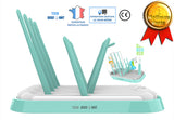 TD® egouttoir biberons pliable universel sechoir bebe vaisselle plastique porte gobelet bouteille corbeille hygiene fruits accessoir