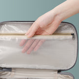 Sac de rangement, soutien-gorge, sous-vêtements, articles de toilette, multifonction, double couche, imperméable, grande capa