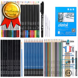 Changer l'ensemble de dessin de stylo de couleur de travail Ensemble de 71 pièces de crayon de couleur de croquis stylo dessi