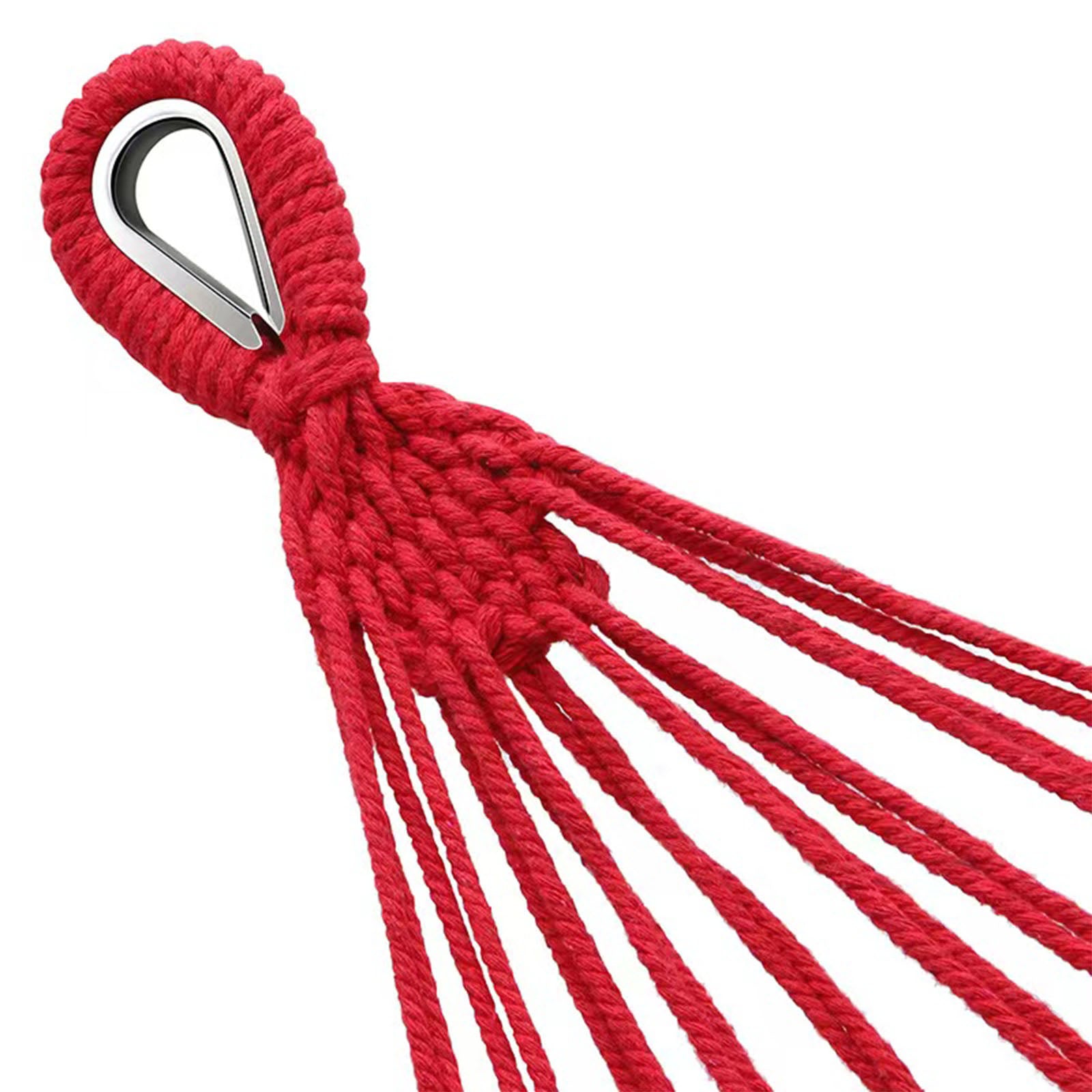 TD® Hamac en toile renforcé anti-renversement double extérieur avec bâton en bois incurvé hamac arc-en-ciel balançoire paresseux