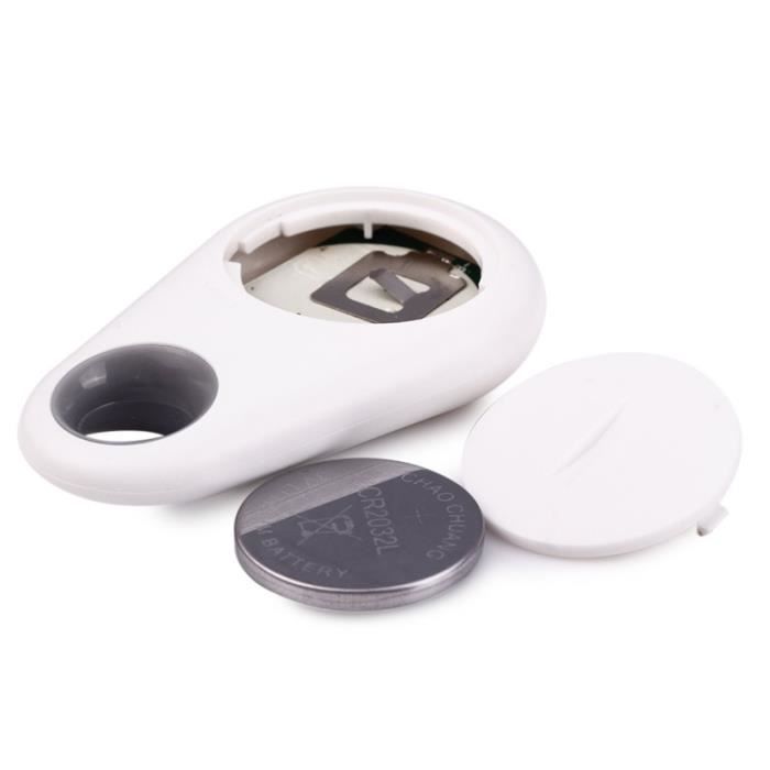 TD® Portable Bluetooth 4.1 trace Smart Key Finder Localiseur d'Objet Localiseur de clés Anti-perdue Blanc