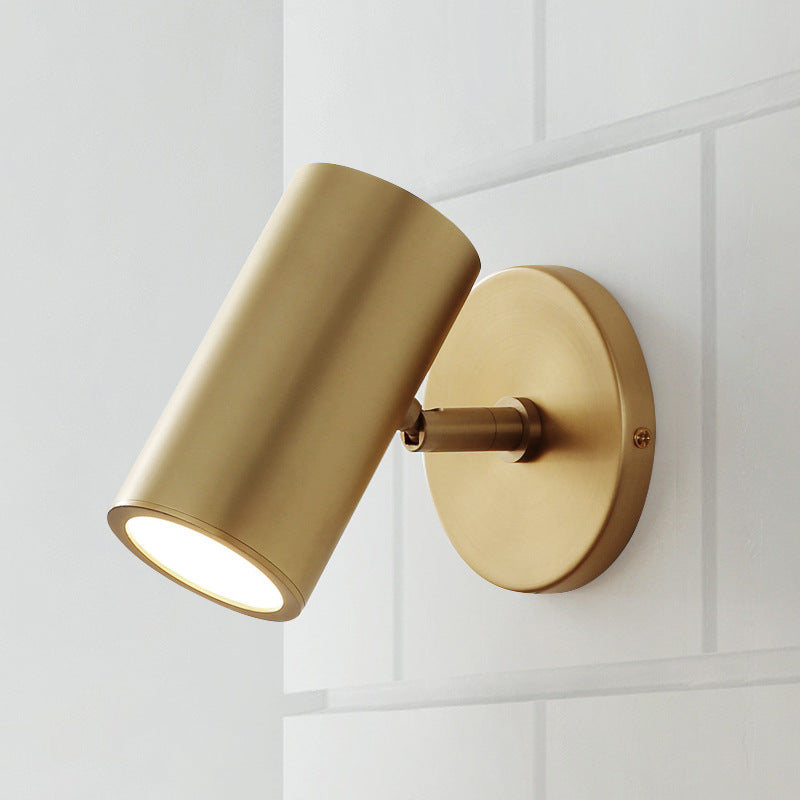 Applique tout en bronze LED style américain Personnalité créative Tête de lit de chambre Décoration de couloir le salon