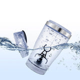 TD® Tasse à agitation automatique charge USB tasse à café paresseux tasse à milkshake électrique portable tasse à shaker 450 ml