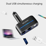 TD® chargeur voiture allume cigare usb rapide quick charge samsung iphone intelligent téléphone portable 2 ports de sockets double U