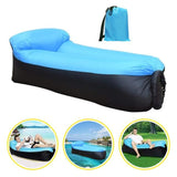 Hamac gonflable bleu sofa plein air