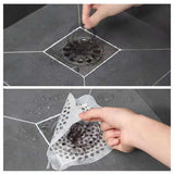 Autocollant de drain de sol jetable Résidus de cuisine égout de salle de bain filtre à cheveux autocollant pièce de drain de