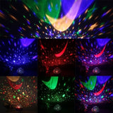 TD® veilleuse projection LED à rotation automatique du ciel étoilé USB-Lampe déoration de chambre-Veilleuse 360° Ciel Etoilé