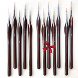 Ensemble de peinture pinceau dessin stylo tige triangulaire détail brosse brosse crochet ligne stylo peinture doré Nylon chev