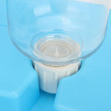 Automatique Gamelle Mangeoire Bouteille Distributeur Eau Croquette Pr Chien Chat Bleu Clair