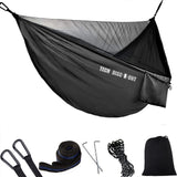 TD® Hamacs Hamacs d'extérieur Hamacs de camping Hamacs portables avec moustiquaires Hamacs de parachute en nylon