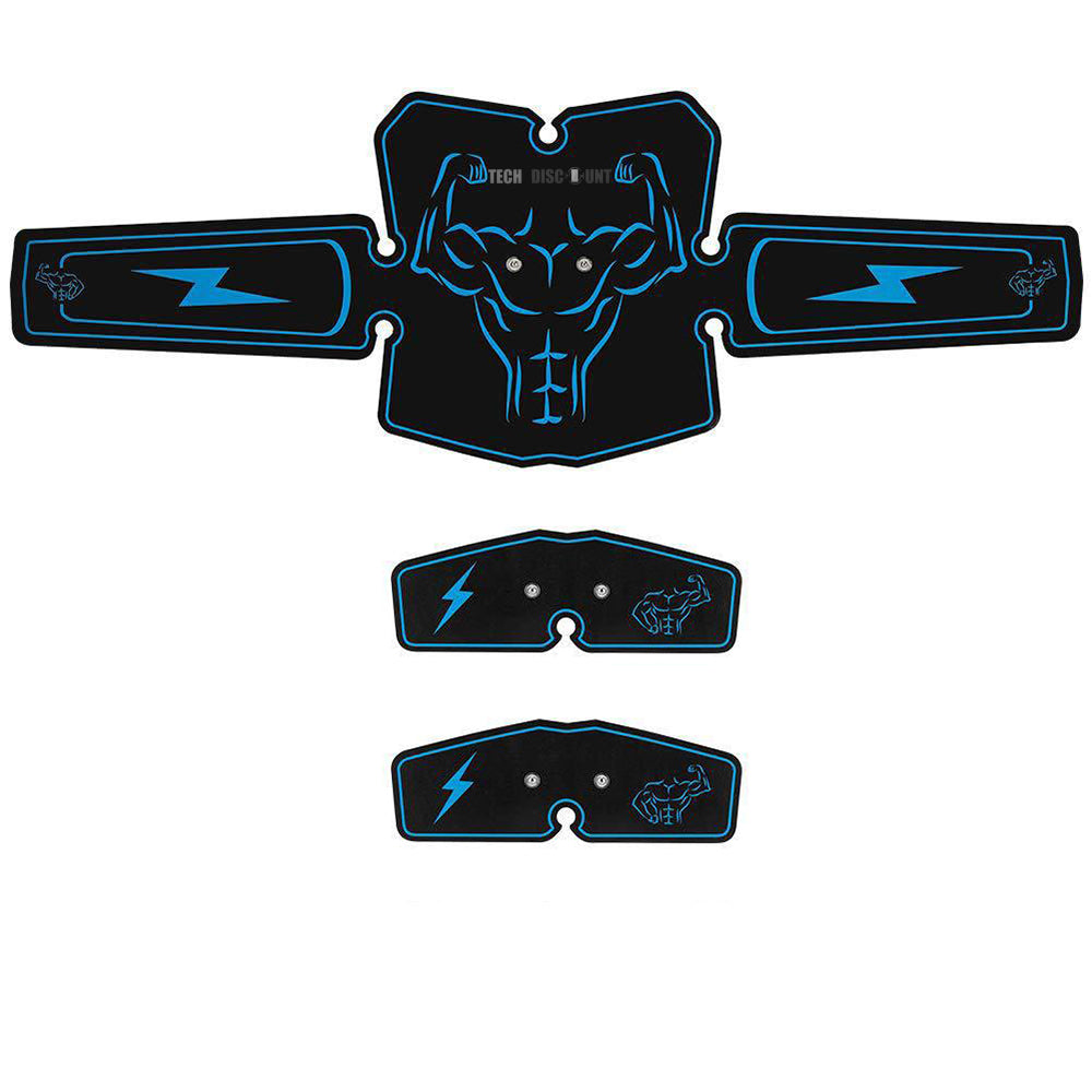 TD® Ceinture d'instruments de fitness six pièces massage des muscles abdominaux électriques exercice taille ensemble de trois pièces