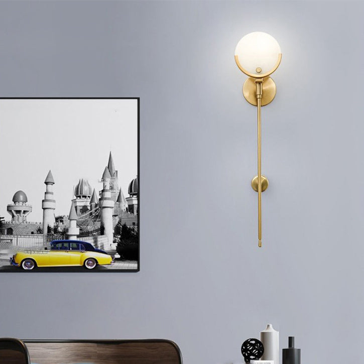 Applique de galvanoplastie en marbre de style nordique Style de luxe léger Style postmoderne Chambre chevet TV mur de fond
