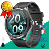 INN® Bracelet de sport Montre intelligente F10 à écran tactile complet, appel Bluetooth, surveillance de la météo, de la fréquence