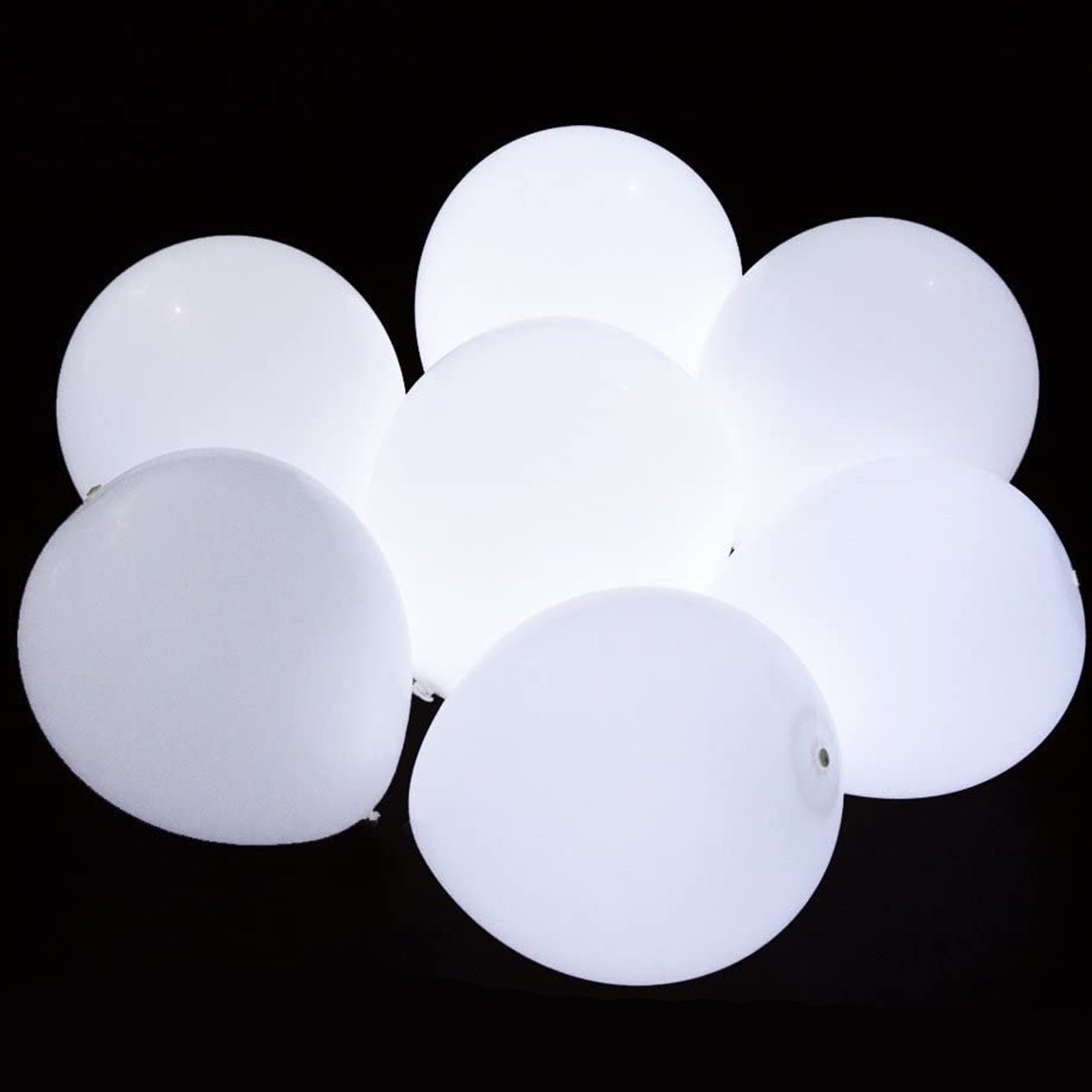 50 Ballons LED décoratifs multicolores