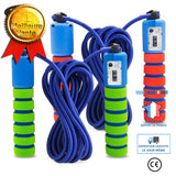 TD® Lot de  2 Corde à Sauter avec Compteur intégré Réglable/ Câble pour Crossfit, Fitness, Boxe, Gym, MMA, Adulte/Enfants