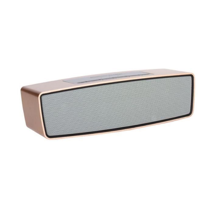 TD® Enceinte bluetooth portable audio musique morceau appel téléphonique port USB port AUX autonomie 7 heures batterie élevé 1200 mA