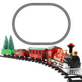 TD® Voiture de chemin de fer électrique Voiture de jouet pour enfants Cadeau de train de Noël Garçons et filles avec des jouets lége
