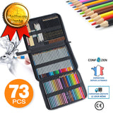 Croquis en bois dessin portable sac à main peinture étudiant étude papeterie dessin crayons, crayons de couleur professionnel