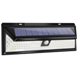 TD® 118 LED Lampe Solaire Extérieur Etanche IP65 Lumière Solaire avec Télécommande et Détecteur de Mouvement pour Jardin Cour Gar