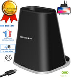 TD® chargeur a induction boite de rangement samsung iphone sans fil charge rapide support telephone portable smartphone Qi apple