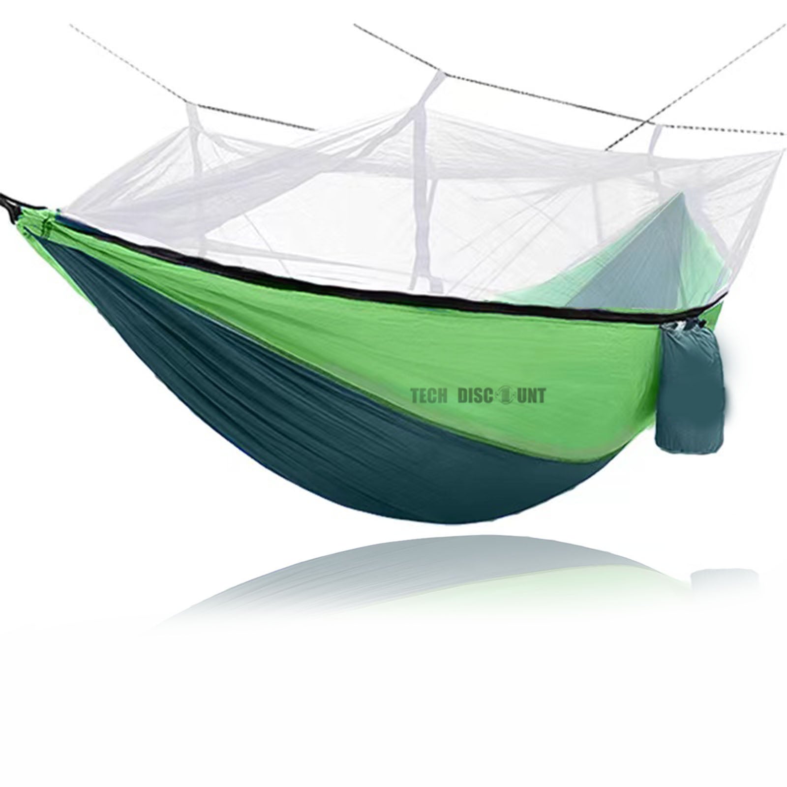 TD® Moustiquaire extérieure hamac équipement hamac vert 210T Nylon Camping moustiquaire fournitures de Camping en plein air