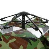 TD® Camouflage imperméable à la pluie hexagonale grande tente voyage camping automatique tente à ouverture rapide camping