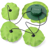 TD® Lampe solaire fleur lotus étanche flottante applique extérieur jardin Multi-couleur vœux fantaisie lumière fête cadeau décoratio