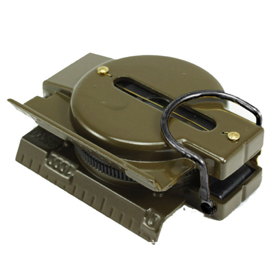 Alpinisme camping armée verte ceinture couverture boussole boucle suspendue boussole multifonctionnelle boussole