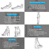 TD® Sport Maison Materiel, Corde de Tension Multifonctionnelle, Abdos Jambes Entraînement de Résistance,Redressement Assis  4 Tubes