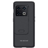 TD® Convient pour OnePlus 10Pro étui de téléphone portable lentille glisser noir miroir couverture arrière housse de protection