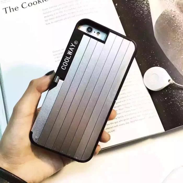 TD® Coque pour iPhone 6 avec Levier Retardateur /  Externe Etui pour téléphone portable Bluetooth selfie stick Noir/